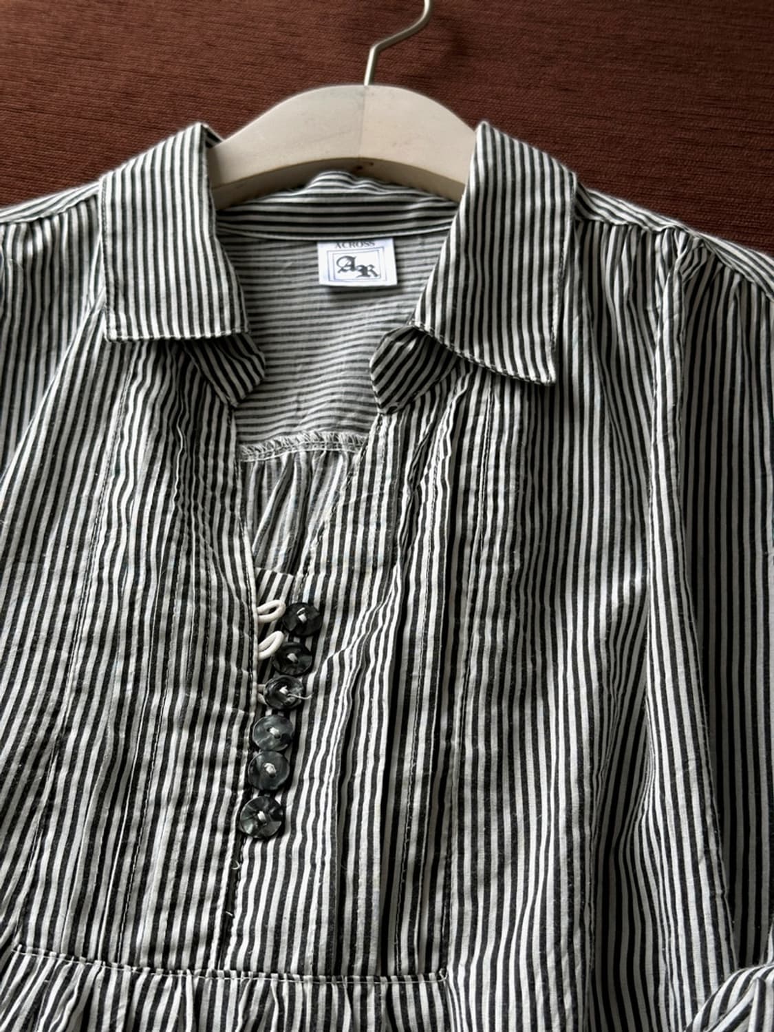 Light cotton poly natural fabric tunic s 상품이미지3
