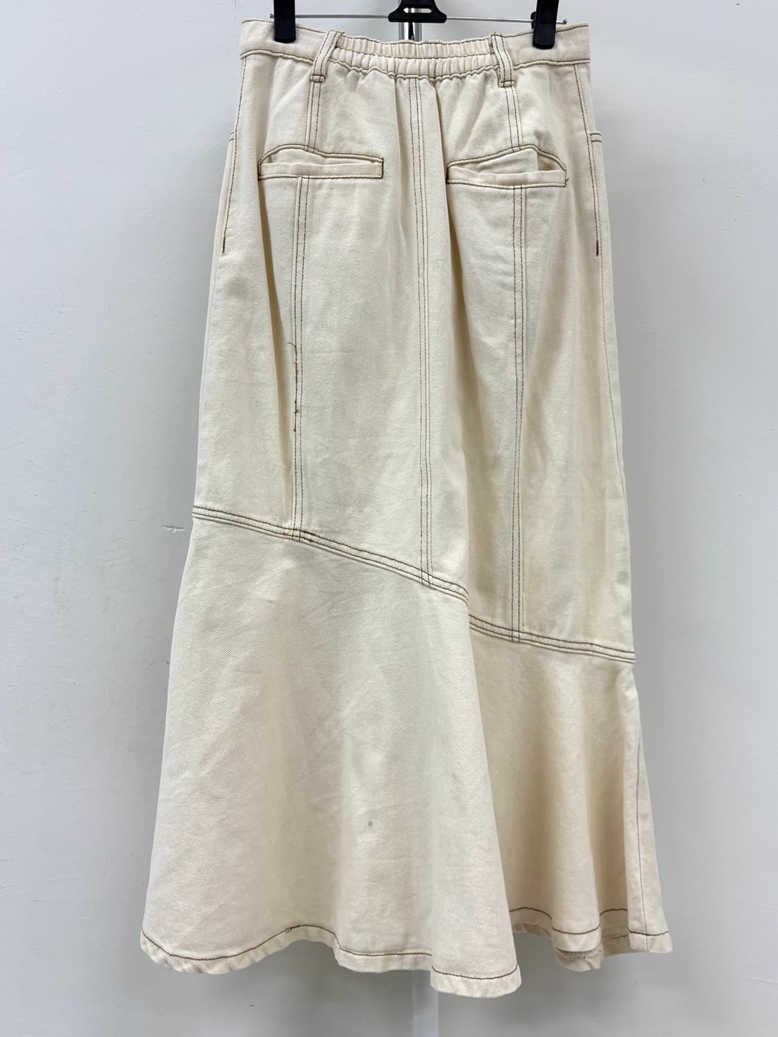 빈티지 아이보리 데님 스커트 상품이미지6