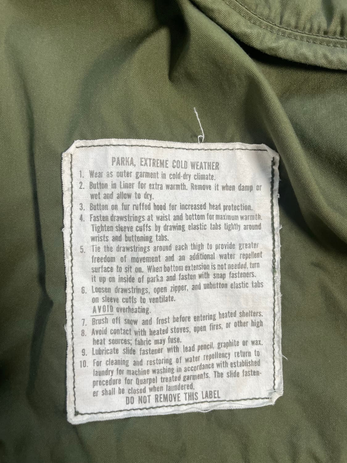 [XS] M65 피쉬테일 야상(개파카) 오리지날 OG 상품이미지4