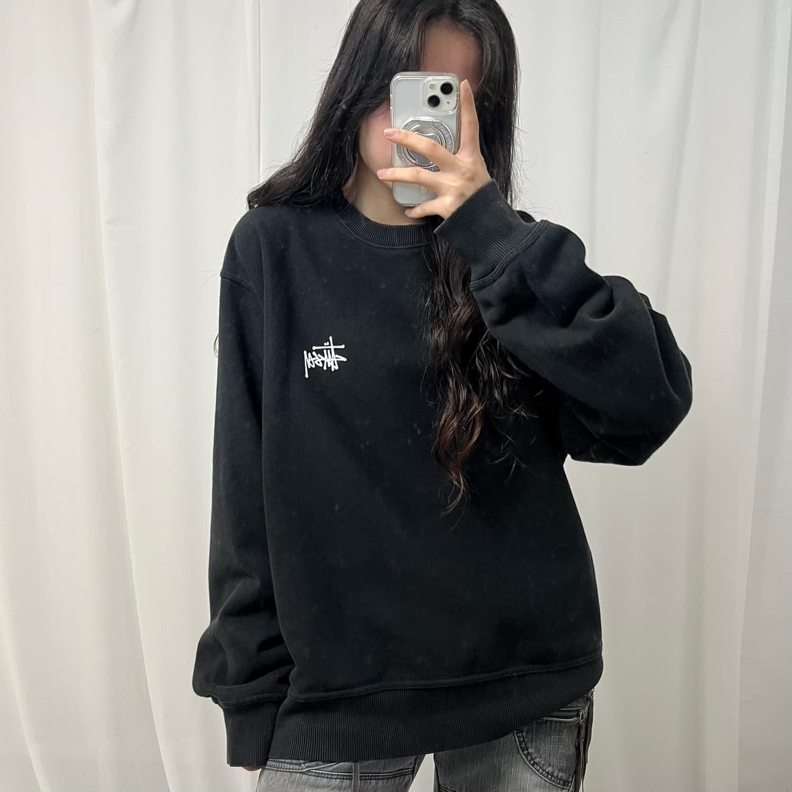 Stussy black sweatshirt 상품이미지1