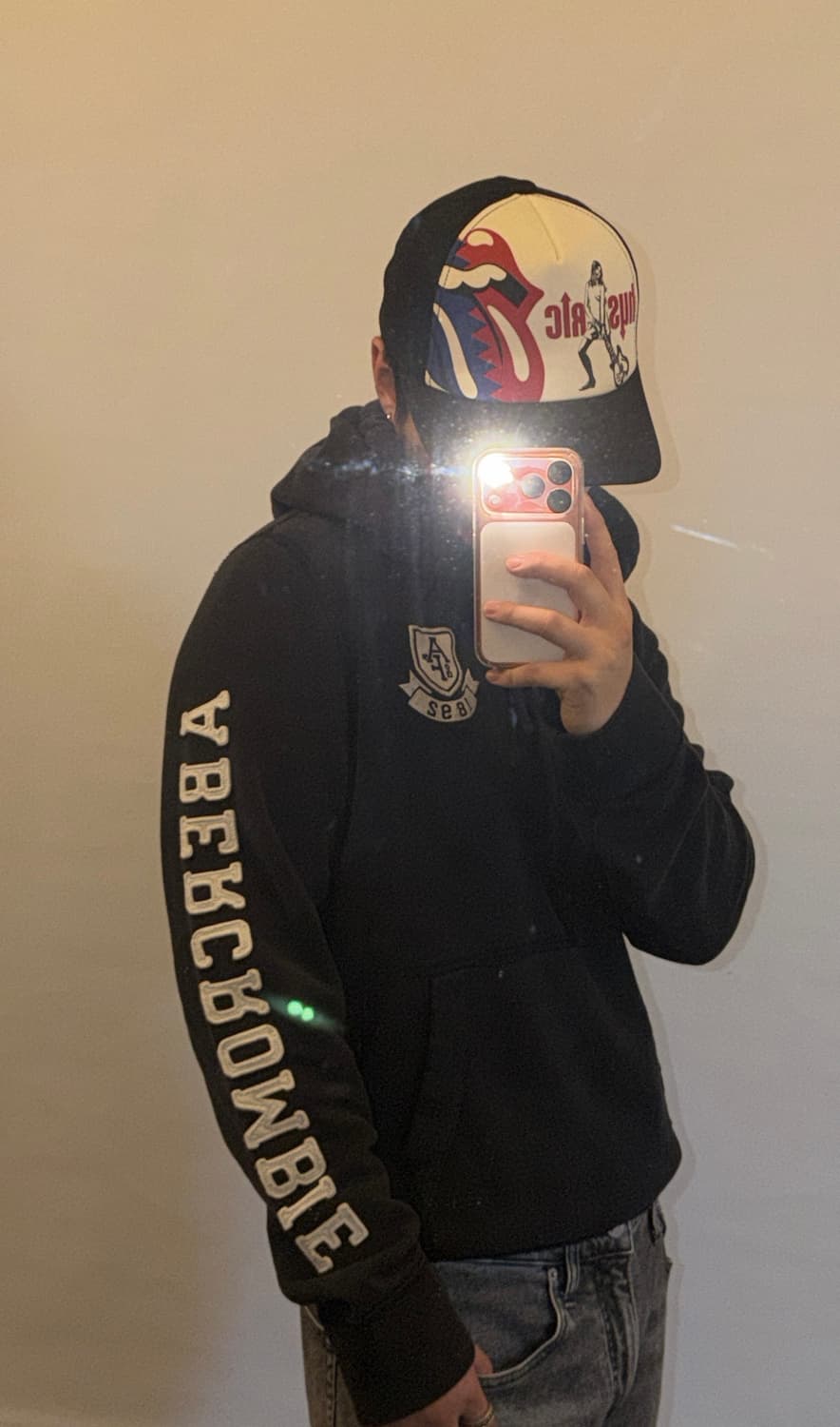 아베크롬비 y2k 블랙 후드 상품이미지1