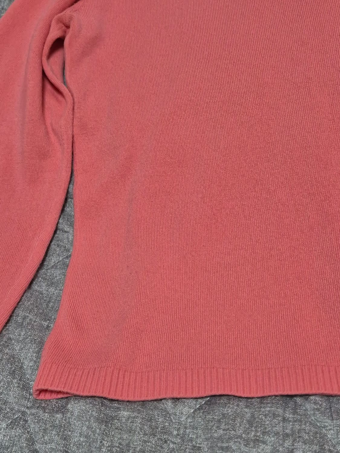 코랄핑크 빈티지 니트 티셔츠 상품이미지6