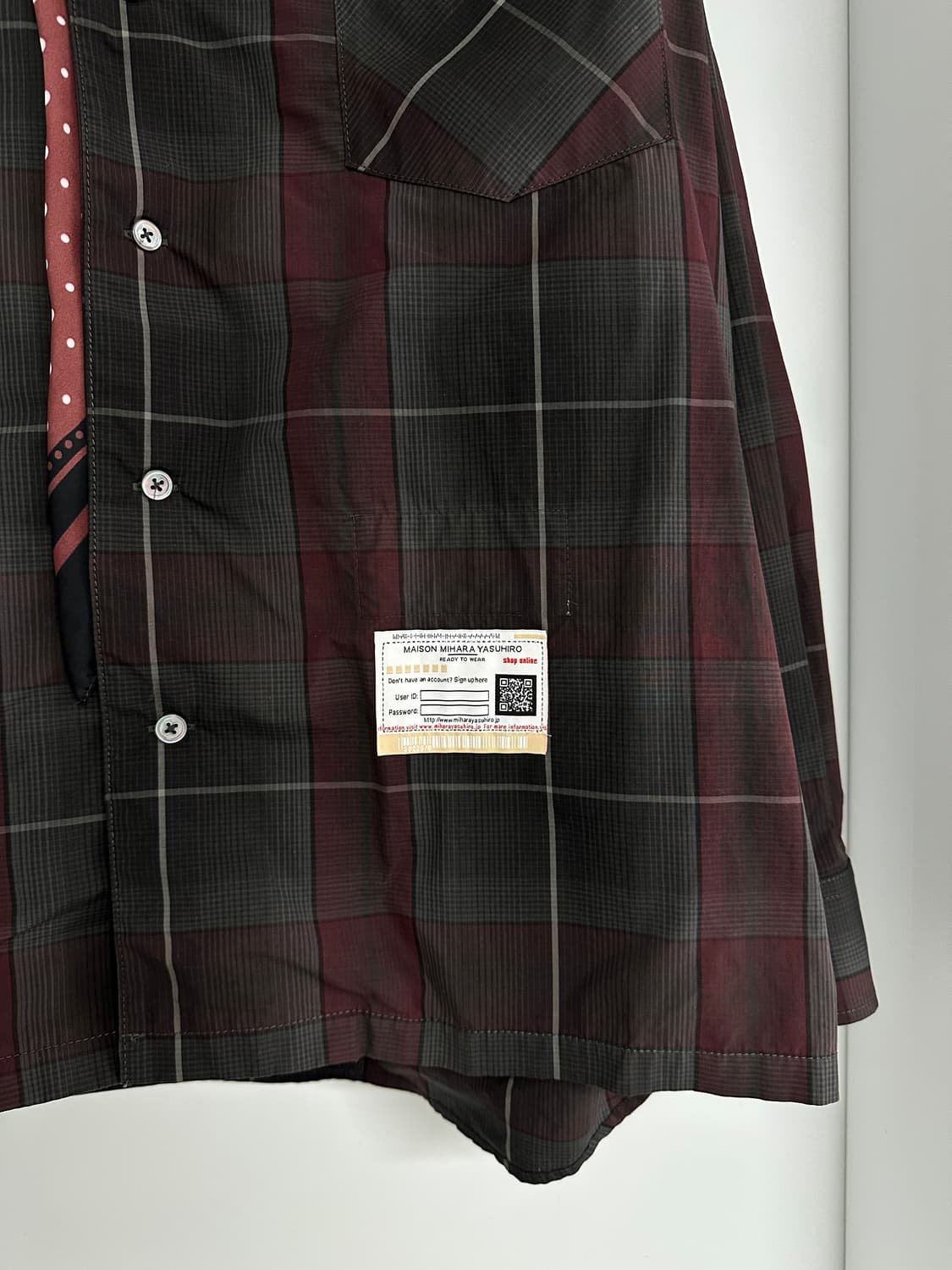 미하라야스히로 옴브레 셔츠 48사이즈 상품이미지5