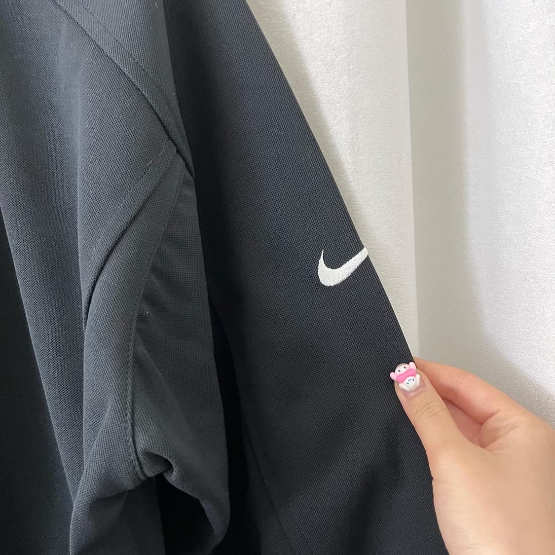나이키 블랙 자수로고 트랙탑 상품이미지5