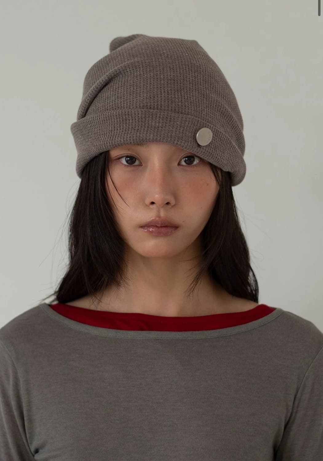 온스카 WHIPPING HAIR BAND & BEANIE 코코아 상품이미지1
