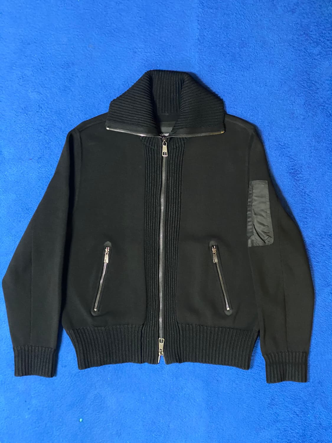NeilBarrett 닐바렛 빈티지 블랙 스웨터 가디건 L 상품이미지1