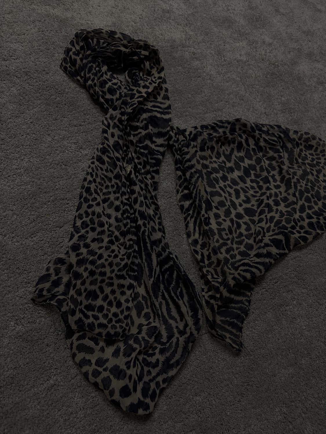 Vintage vkei punk mood leopard scarf 상품이미지2