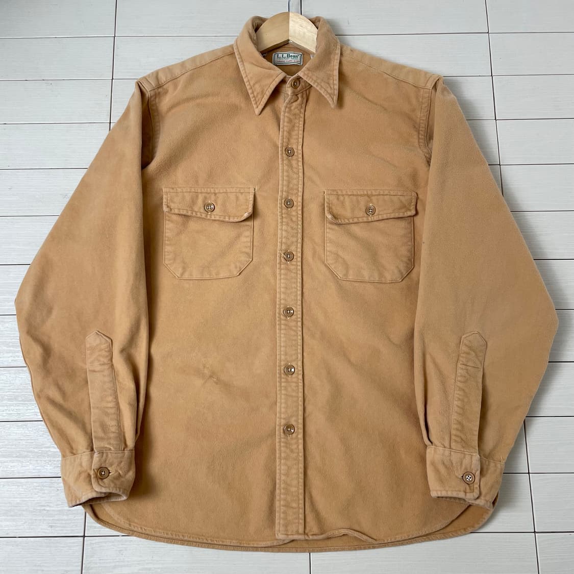 1980s L.L bean USA 엘엘빈 플란넬 셔츠 상품이미지2