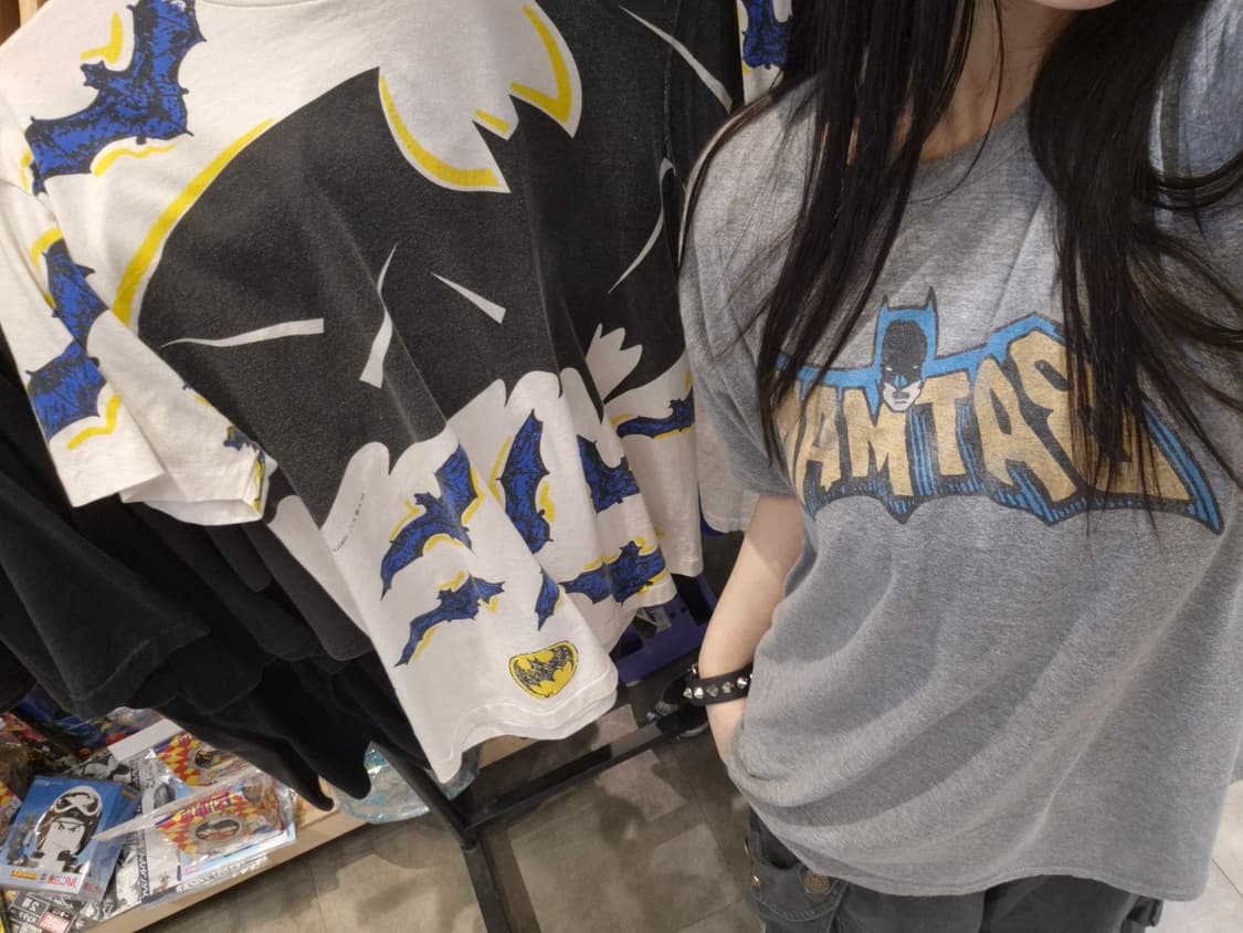 DC 코믹스 배트맨 클래식 로고 빈티지 티셔츠 상품이미지6