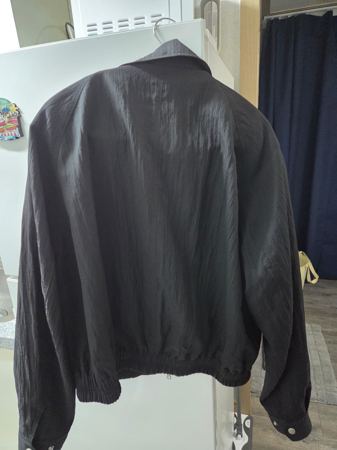 쿠어 링클 래글런 울 블루종 블랙 M 상품이미지4