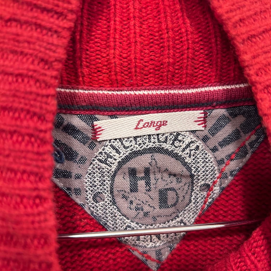 타미힐피거 데님 프론트로코 하이넥 니트집업 상품이미지3