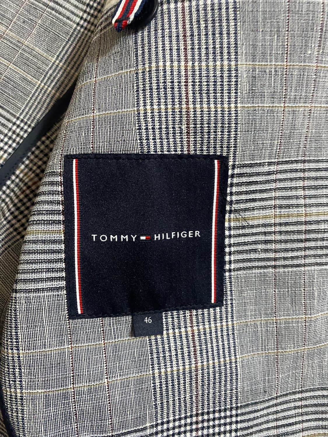 (미착용) 타미힐피거 체크 여름 블레이저 46  (100) 상품이미지4