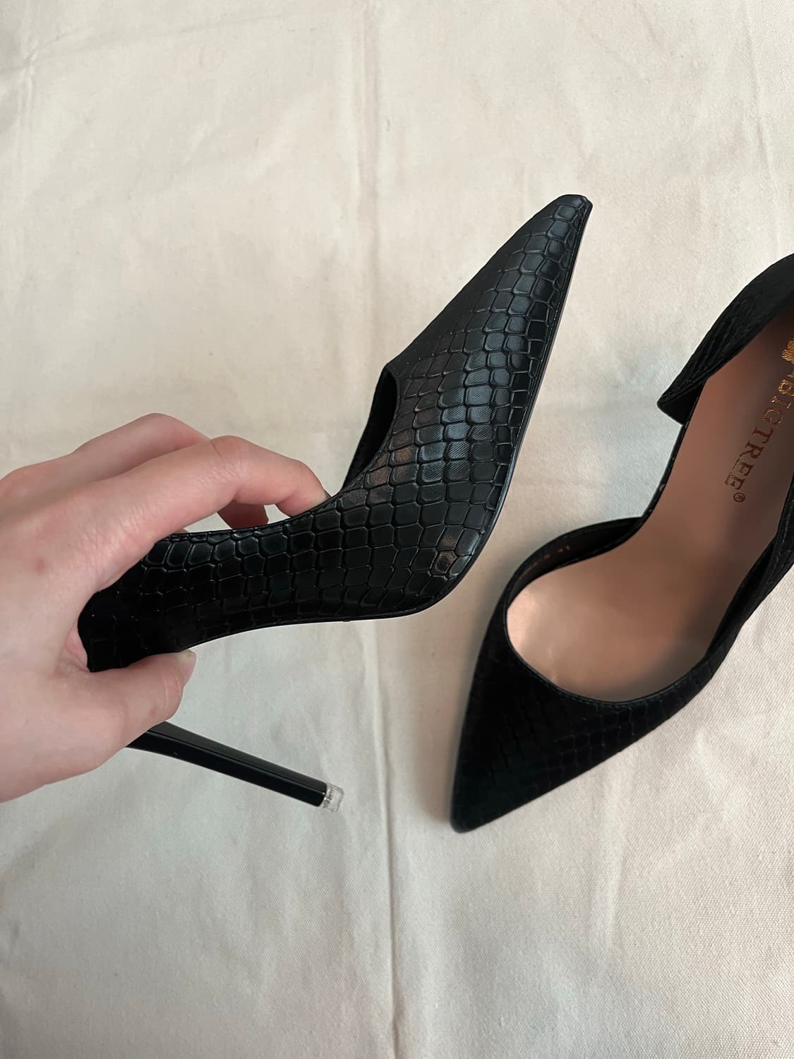 black crocodile stiletto heels 상품이미지5