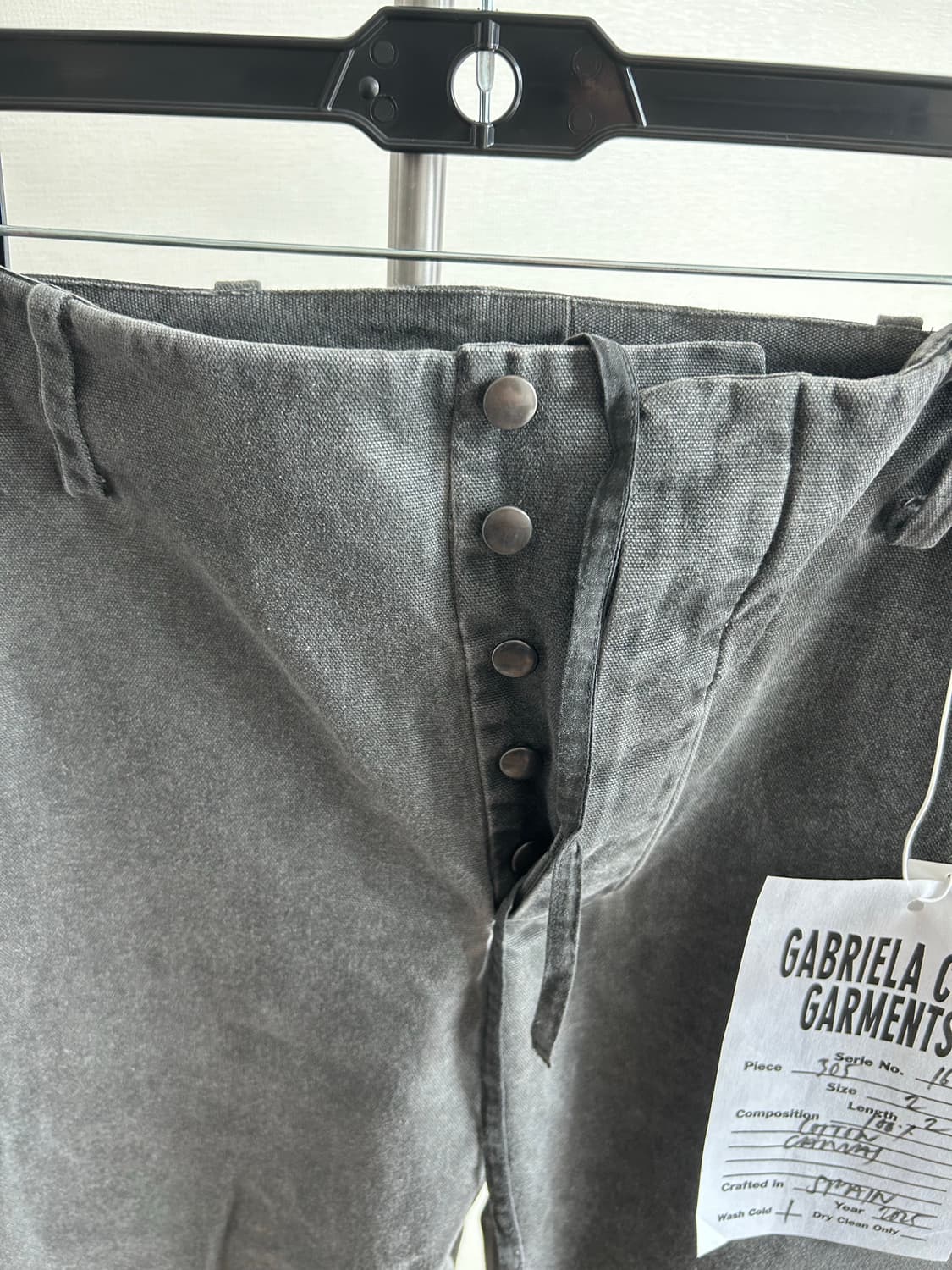 NO.305 WASHED BLACK CANVAS BELT LOOP TRO 상품이미지5