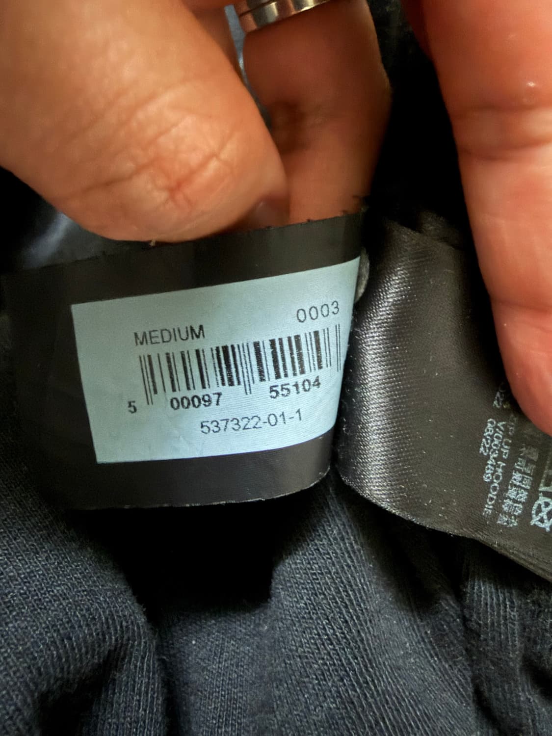 [교환] (M)->(L) 이지 YZY 후드집업 블랙 상품이미지3