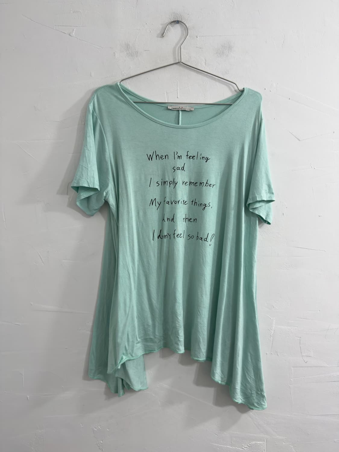 obiettivo milano mint lettering top 상품이미지1