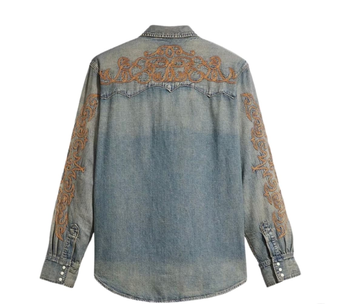 데님티어스 X 리바이스 엠브로이드 데님 셔츠 *미국 현지에서 구매한 제품 상품이미지2