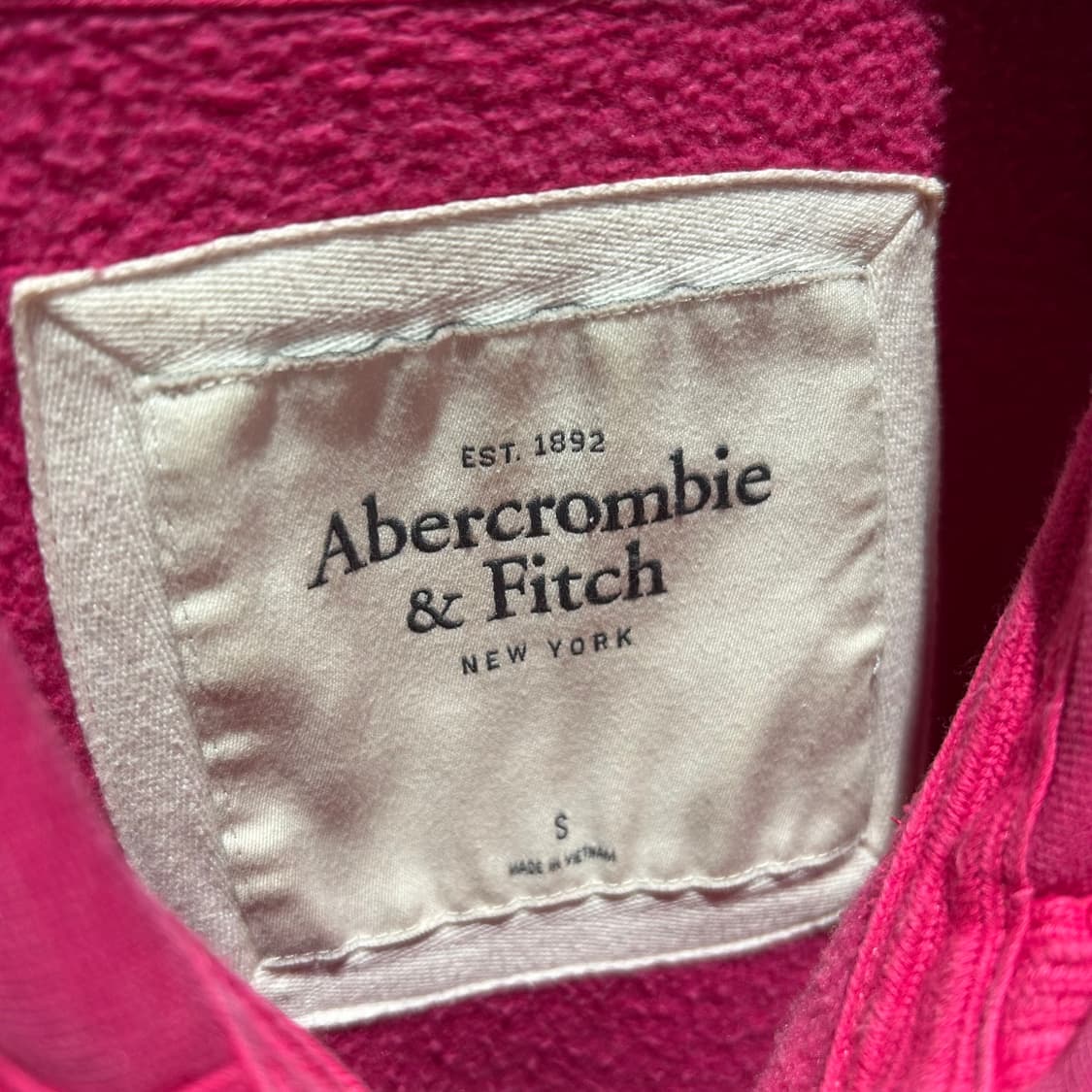 Abecrombie Pink Zip-Up Hoodie 상품이미지9