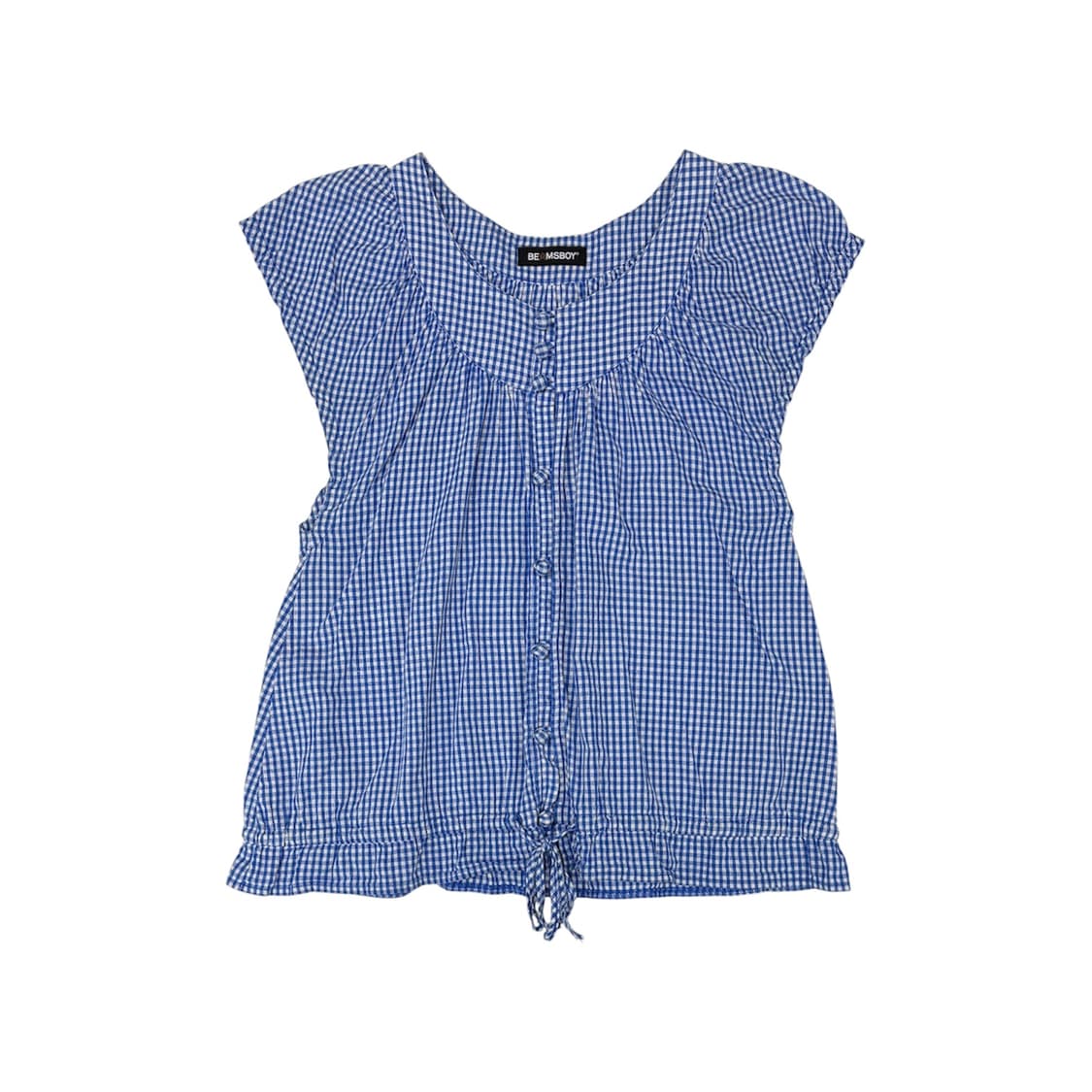 Beams Boy gingham check blouse 상품이미지1