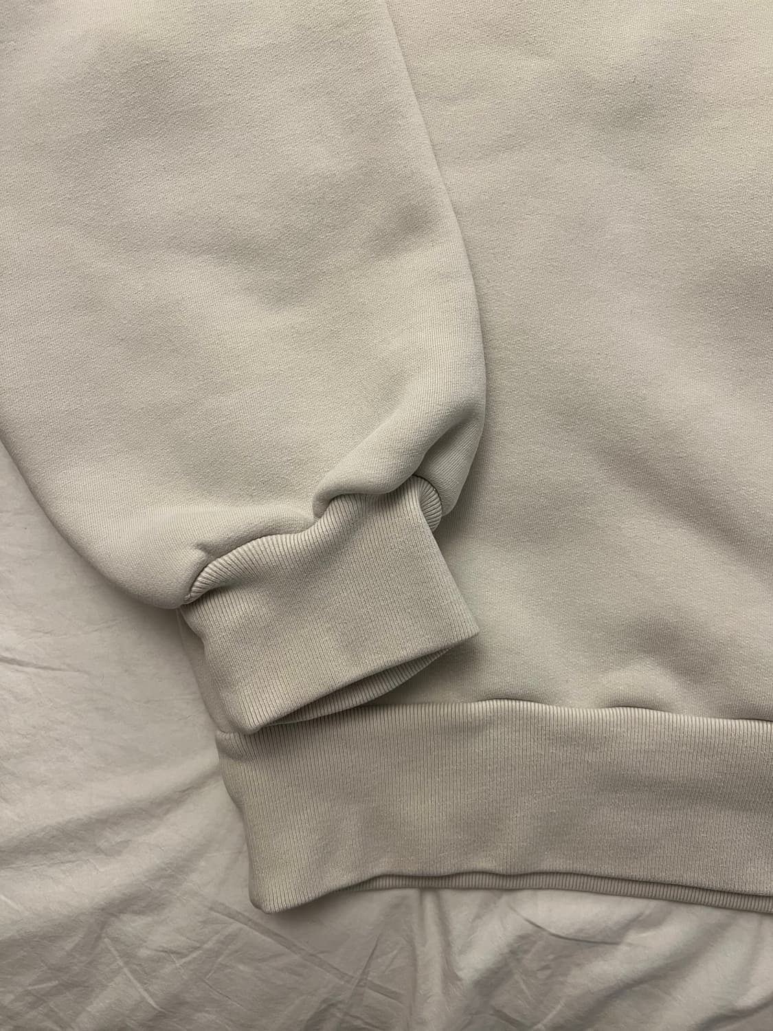 칸예 복각 velour garments 750gsm 후드티 ecru 상품이미지3