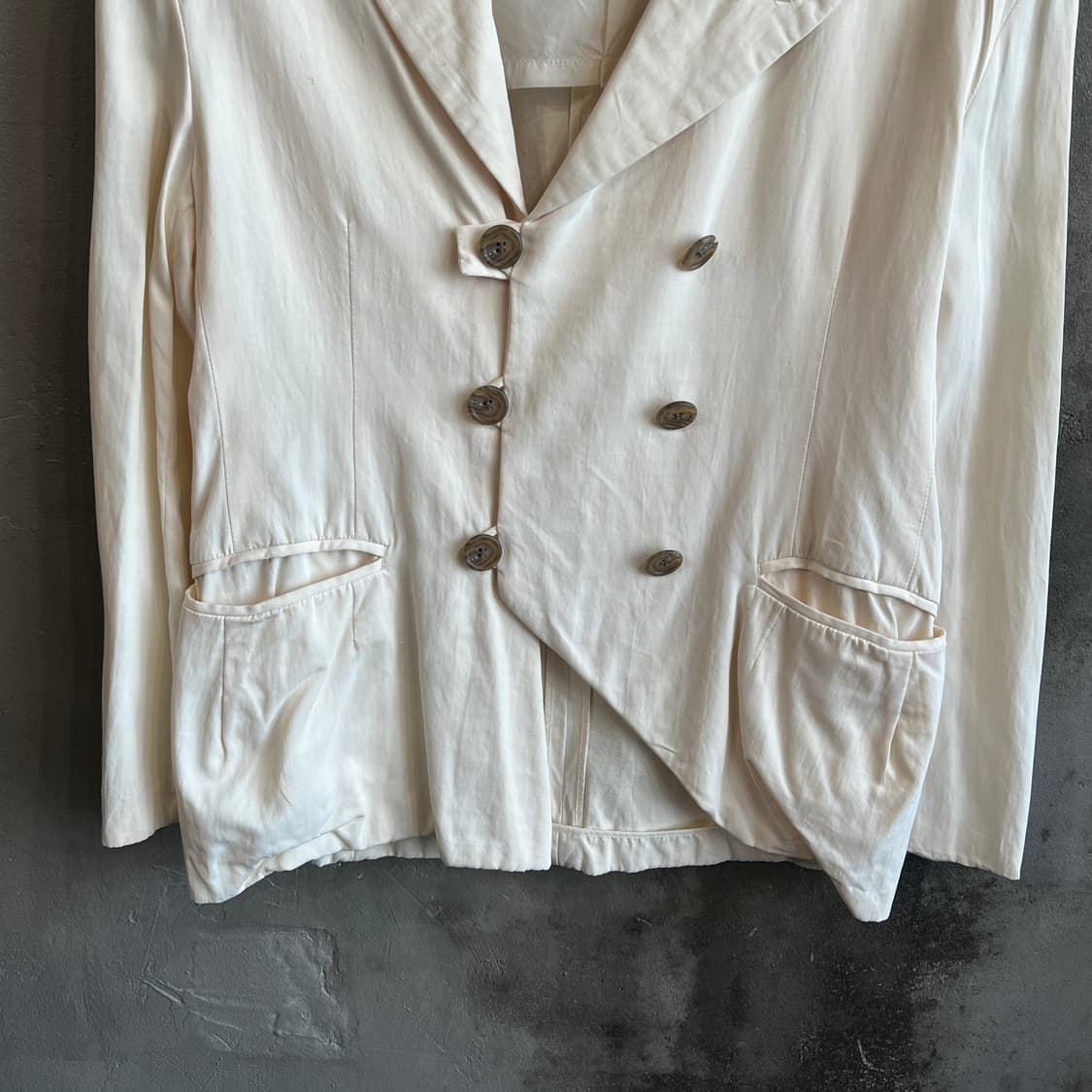 80s 요지 야마모토 더블 브레스티드 자켓 상품이미지6