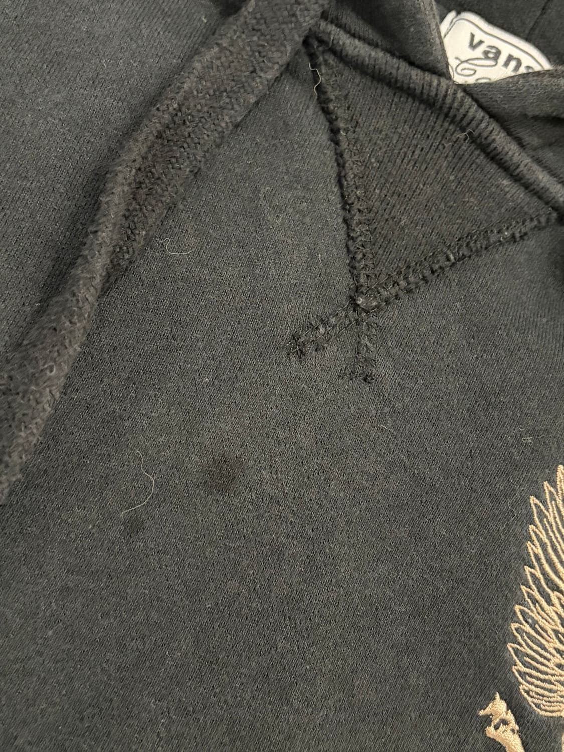 밴슨 스컬 자수 스트라이프 후드 상품이미지10