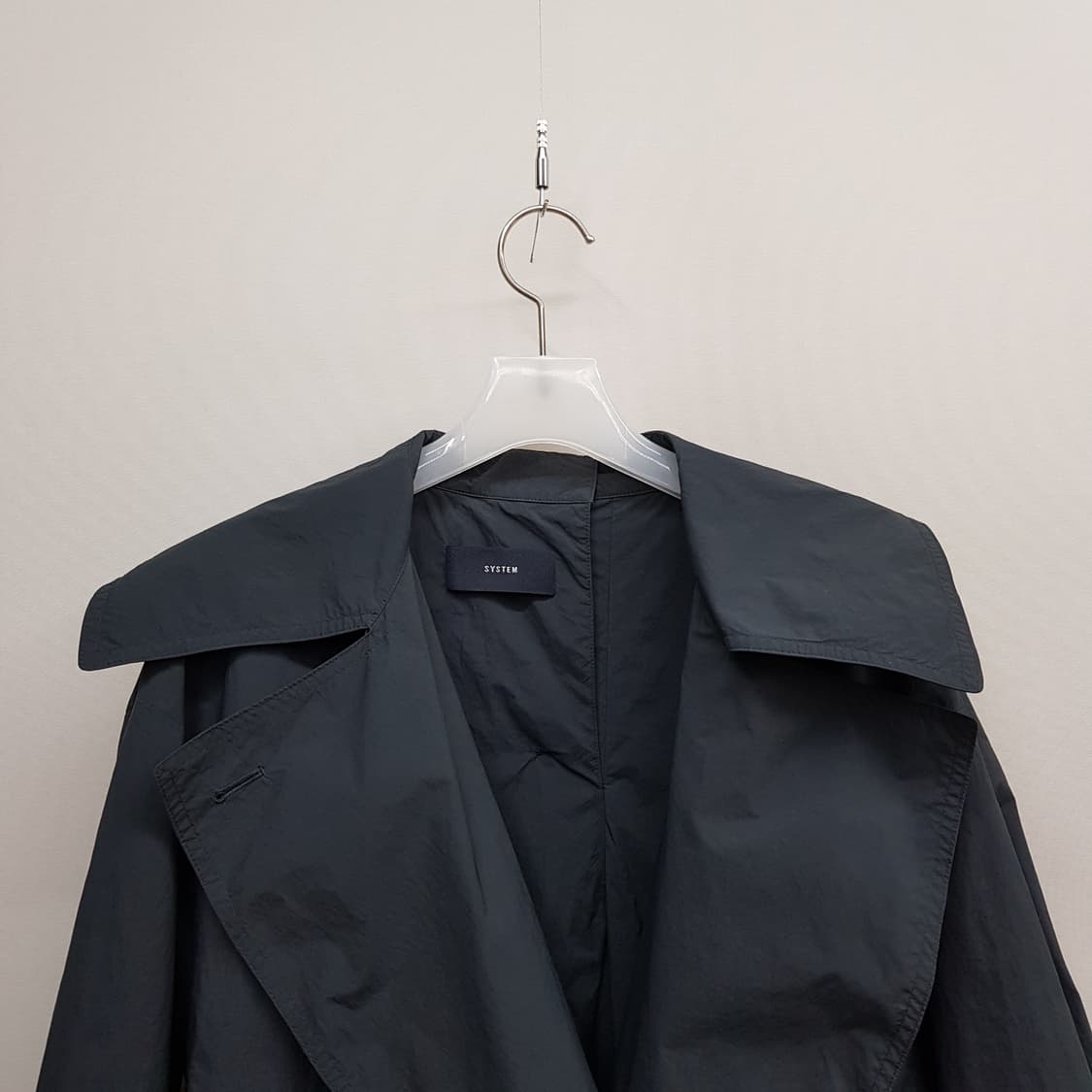 한섬 시스템  와이드 라펠 트렌치코트  88-98-165사이즈 상품이미지3