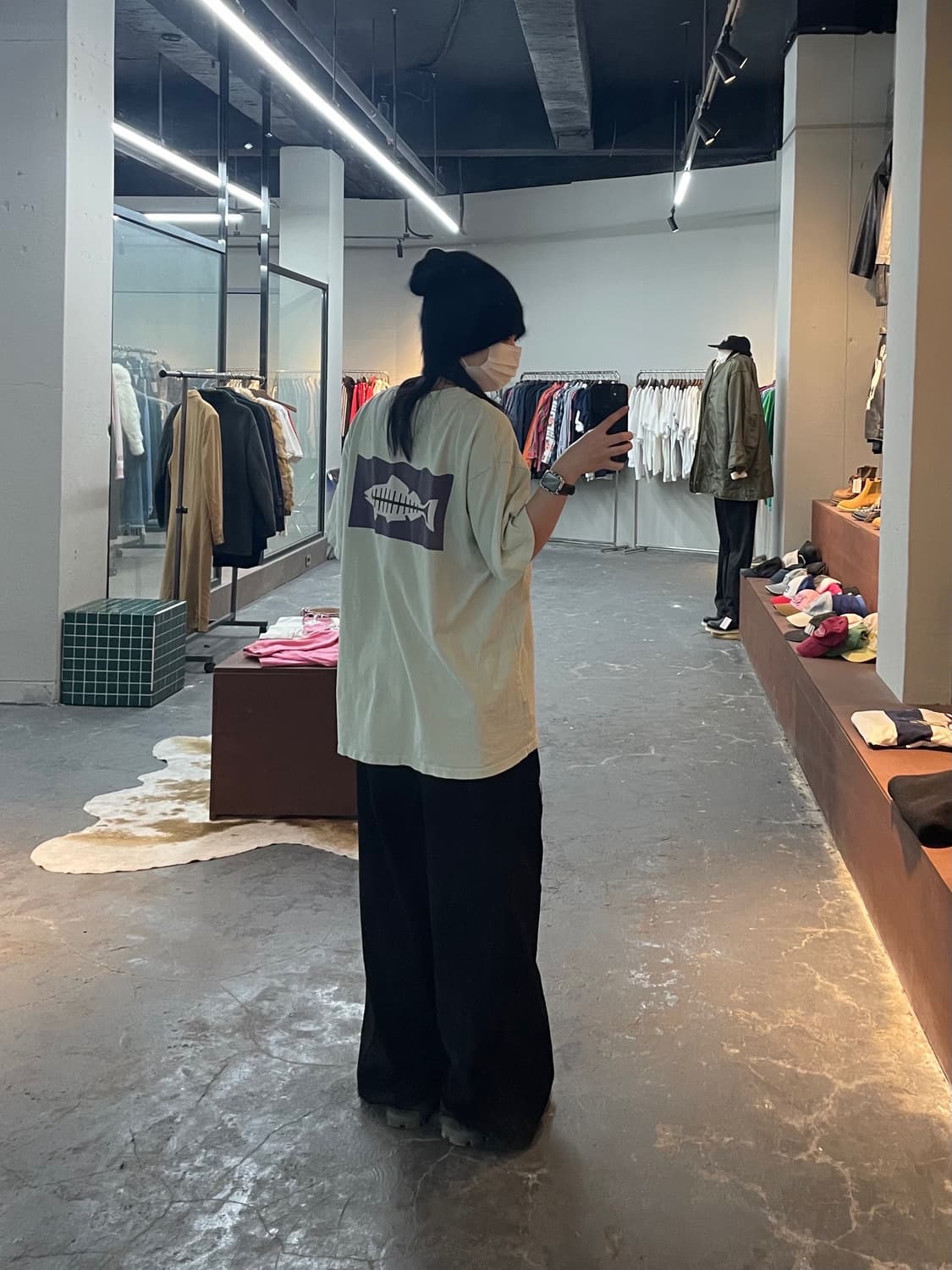 스투시 X 힐 더 베이 피그먼트 다이드 민트 반팔 H1904 상품이미지1