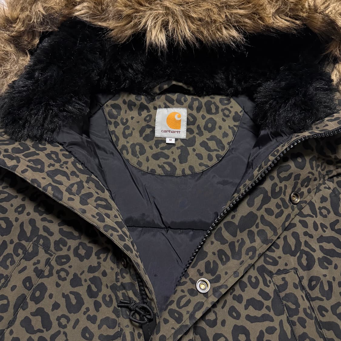 칼하트Wip  레오파드 트래퍼 파카 상품이미지2