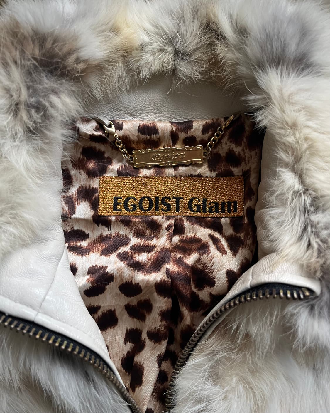 2000s EGOIST Glam Rabbit Fur Jacket 상품이미지5