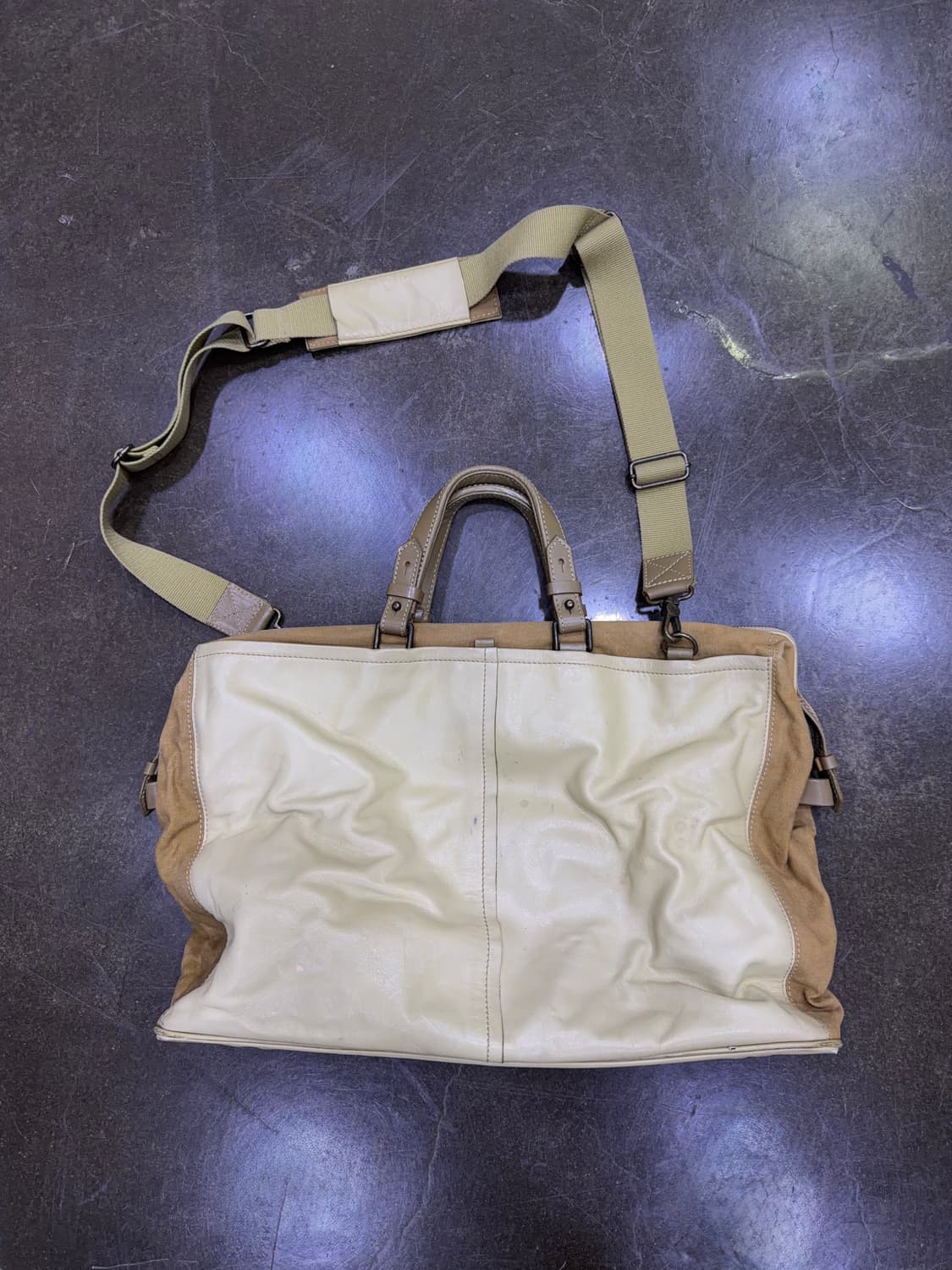 AXE Iketei 실링백 레더 보스턴 토트백 크로스 멀티포켓 가방 상품이미지2