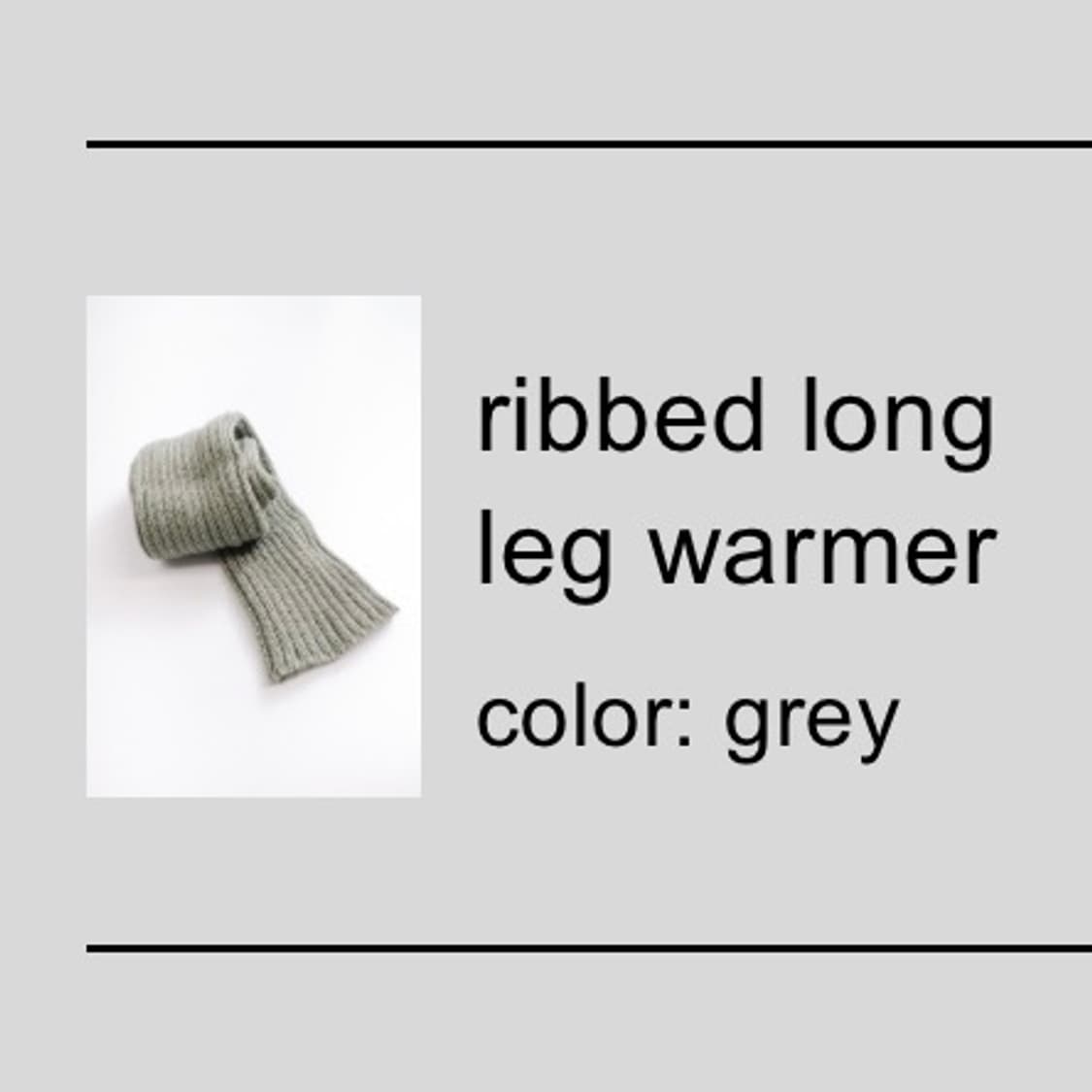 샵페어리 리브드 롱 레그 워머 상품이미지1
