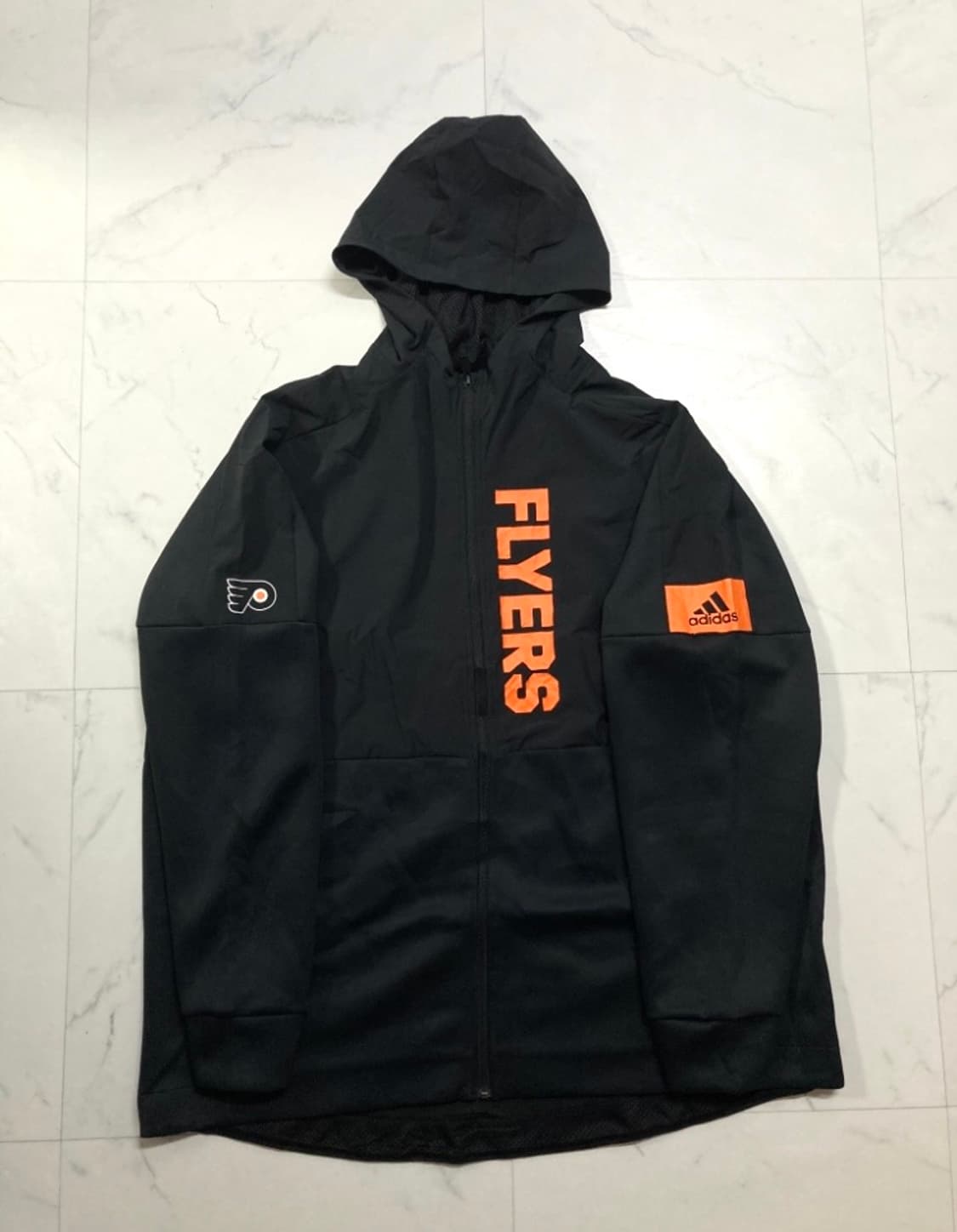 아디다스 NHL 플라이어스 오버핏 롱 후드 집업 110-115 상품이미지1