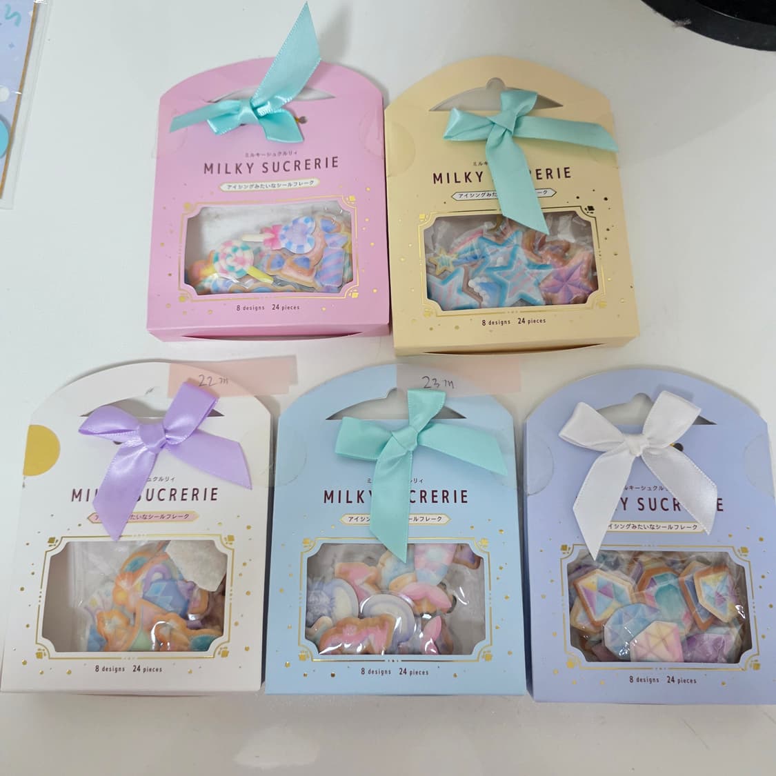 일본 고전 빈티지 밀키슈크르리 에폭시 말랑 조각스티커 상품이미지1