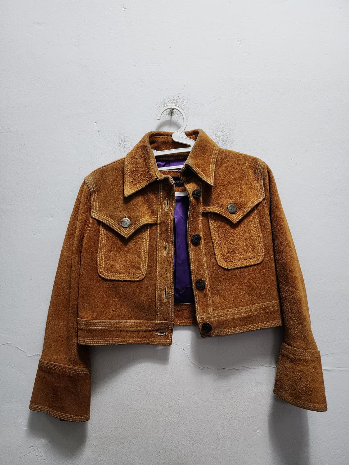 DSQUARED2 물소가죽 컬렉션라인 크롭 가죽자켓 상품이미지1