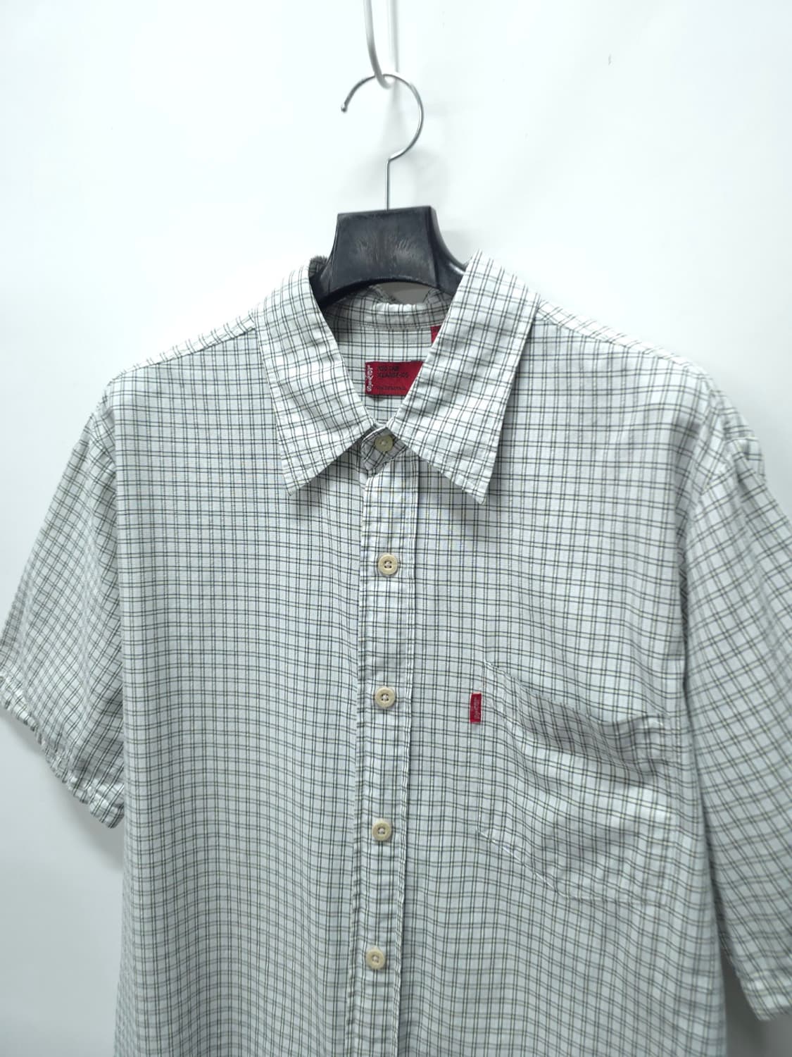 리바이스 레드탭 시어서커 체크 반팔 셔츠 XL(100) 상품이미지2