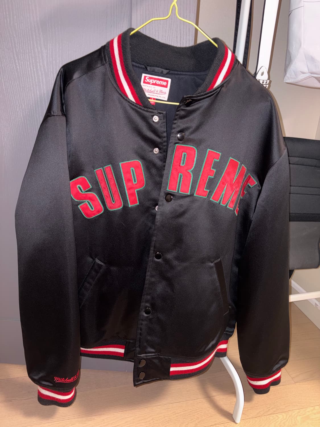 [L] 슈프림 미첼앤네스 21ss 바시티자켓  상품이미지1