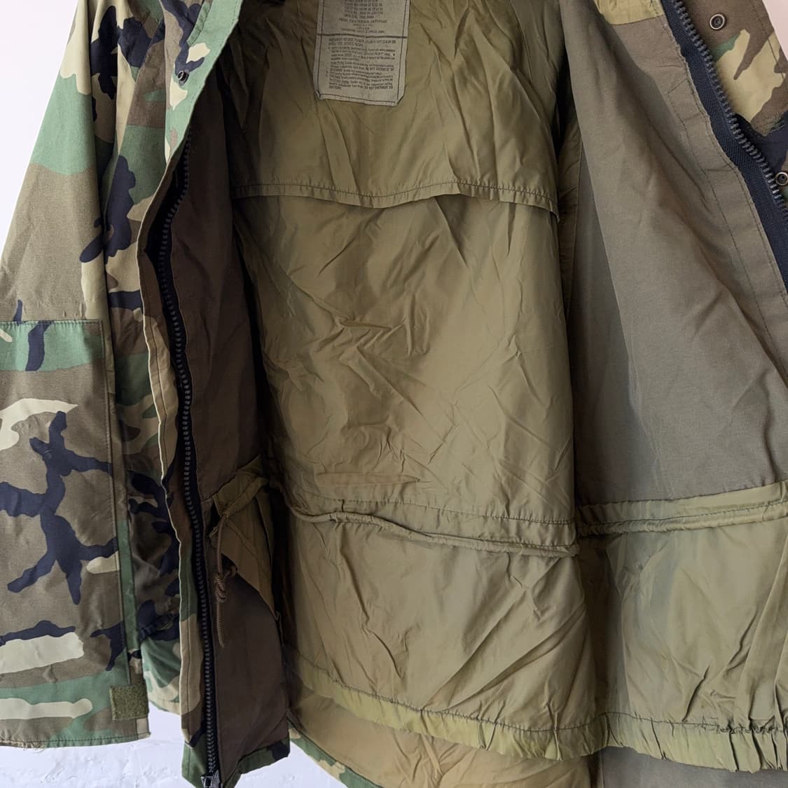 미군 ECWCS 우드랜드 고어텍스 파카 상품이미지5