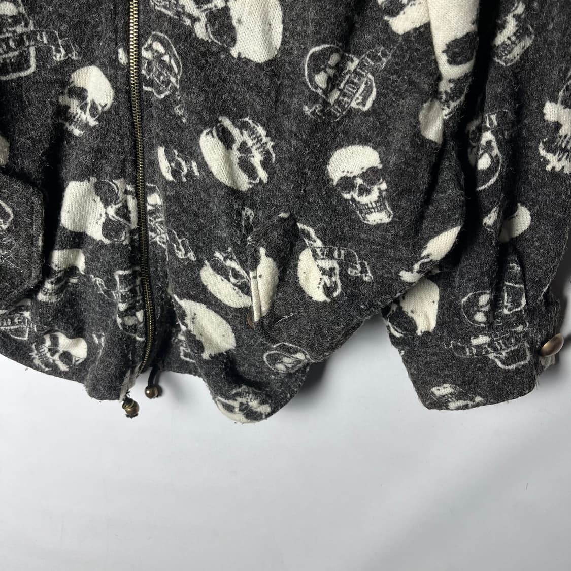 [DIG DEEP] 디그딥 스컬 니트 집업가디건 상품이미지4