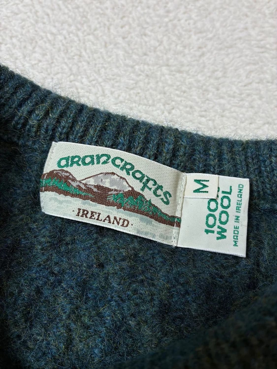 아란크래프트 00's 케이블 헤비울 피셔맨 니트 PN7865 상품이미지5