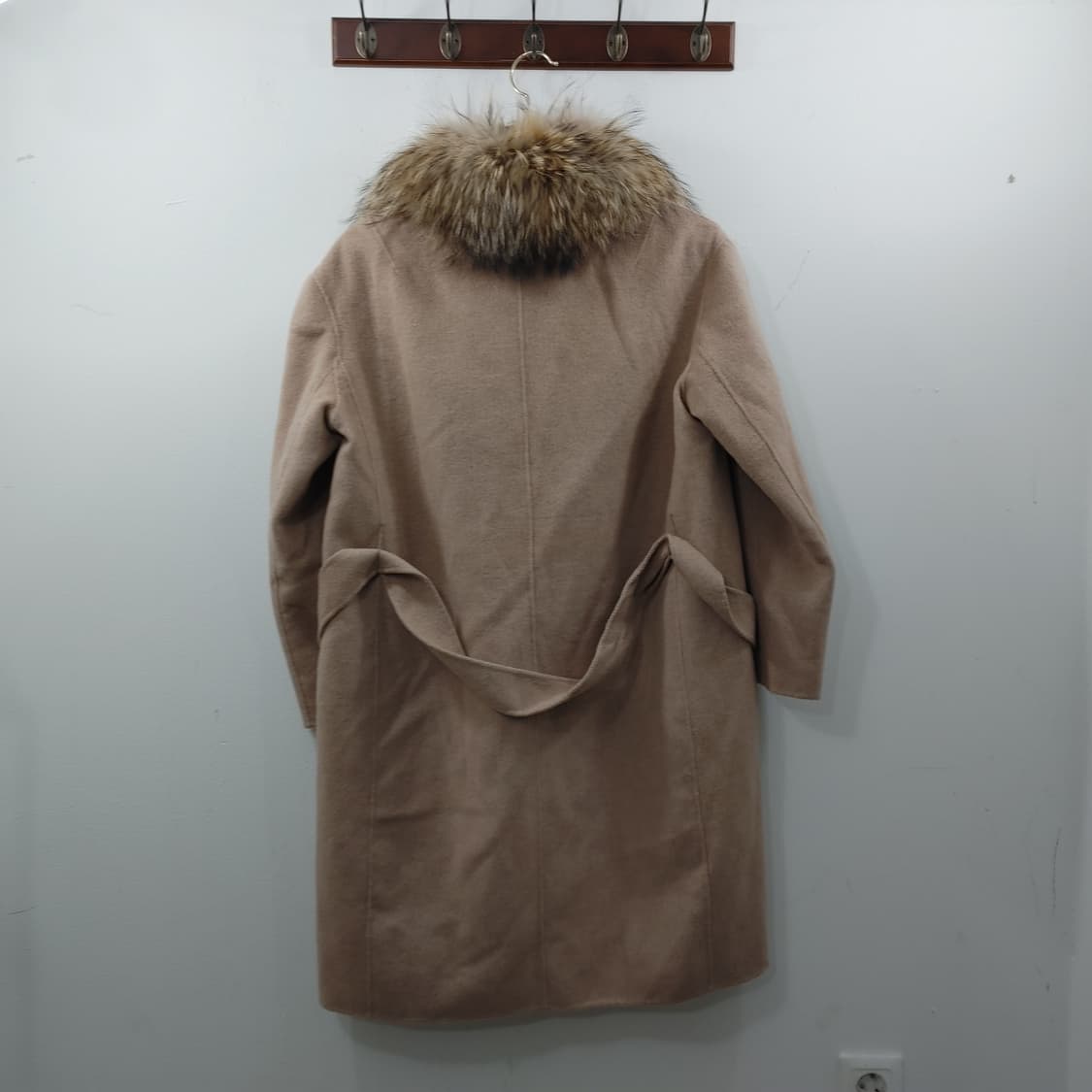 77 베라왕 여성 브라운 모 캐시미어 털카라 코트 자켓 상품이미지6