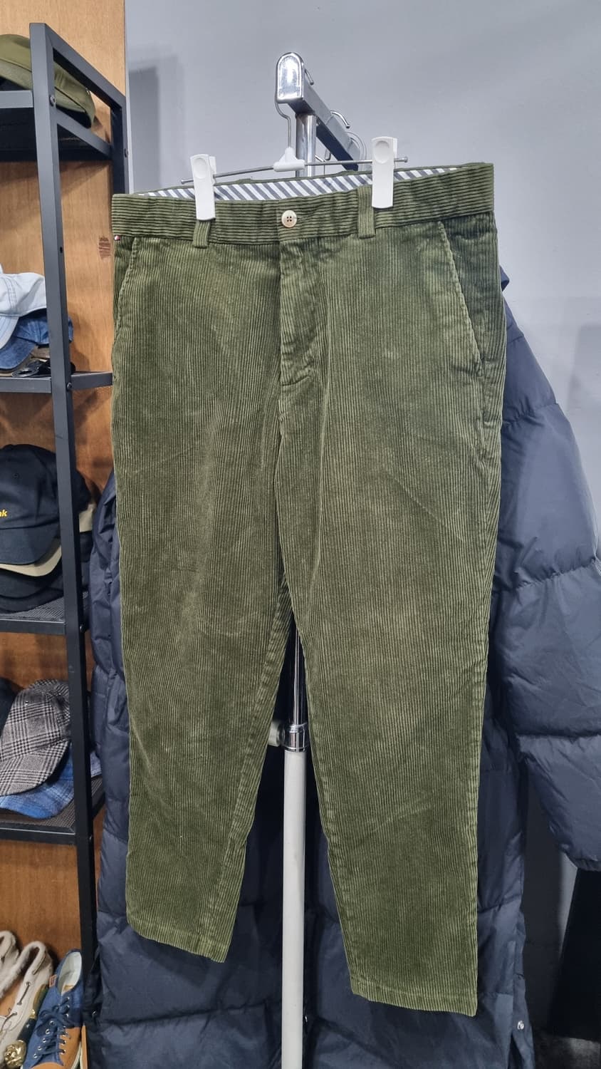 타미 릴렉스 테이퍼스드핏 골덴바지 카키 32 상태A급 상품이미지1