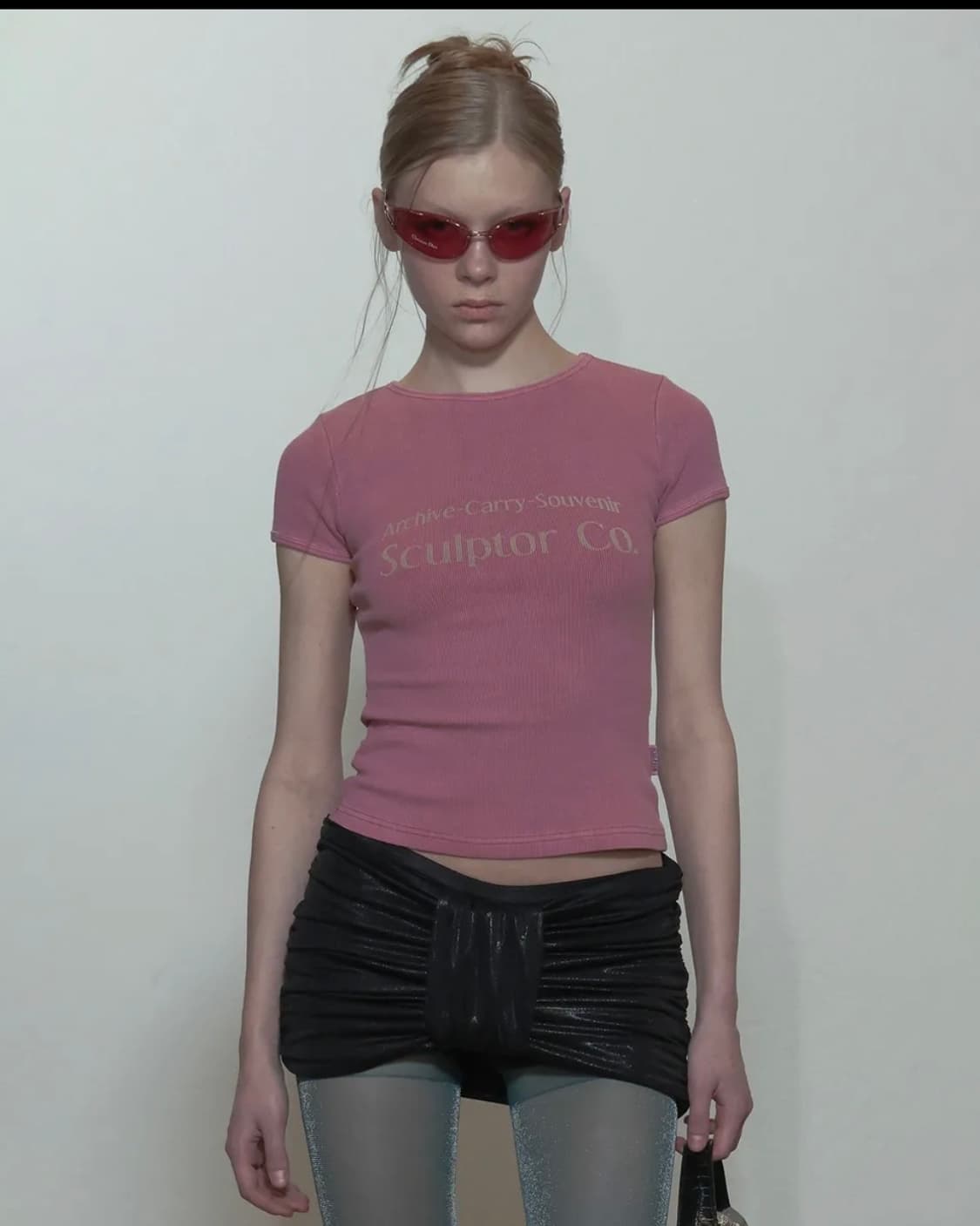 스컬프터 Archive Pigment Baby Tee Dusty Pink 상품이미지1