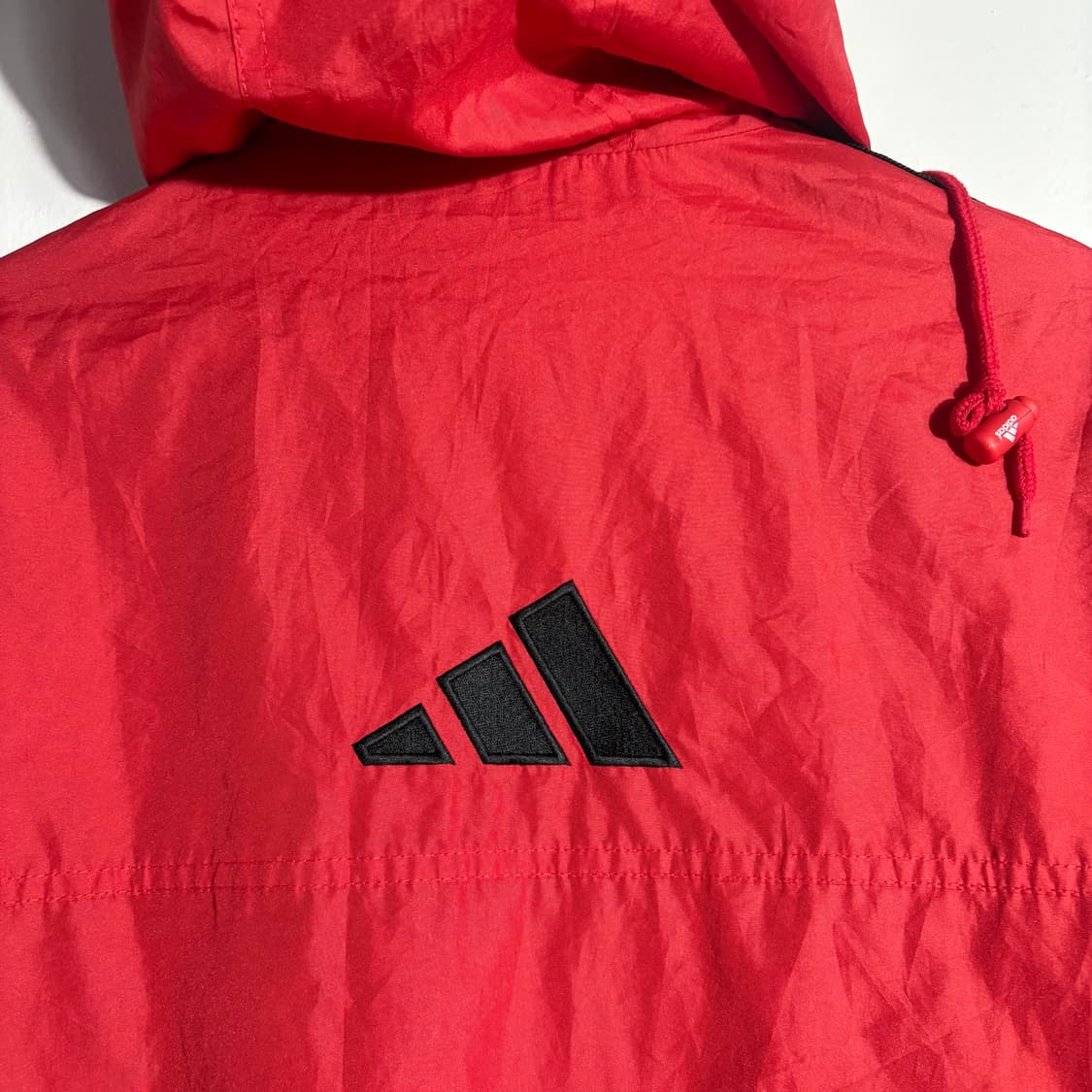 아디다스 레드 후드 윈드브레이커 자켓 (무료배송) 상품이미지8