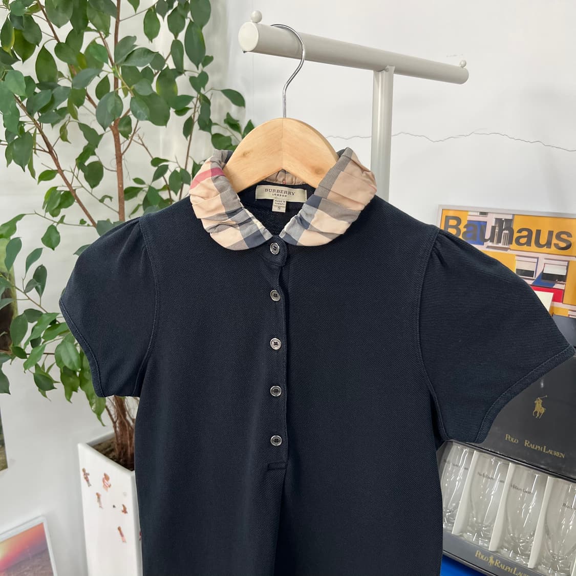 버버리 우먼 피케 반팔 티셔츠 S 상품이미지2