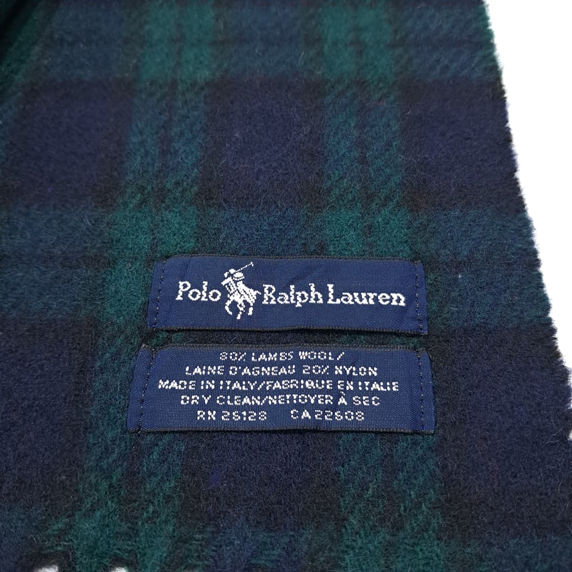 MX530 폴로 00s 이태리판 램스울 블랙워치 네이비그린 머플러 목도 상품이미지4