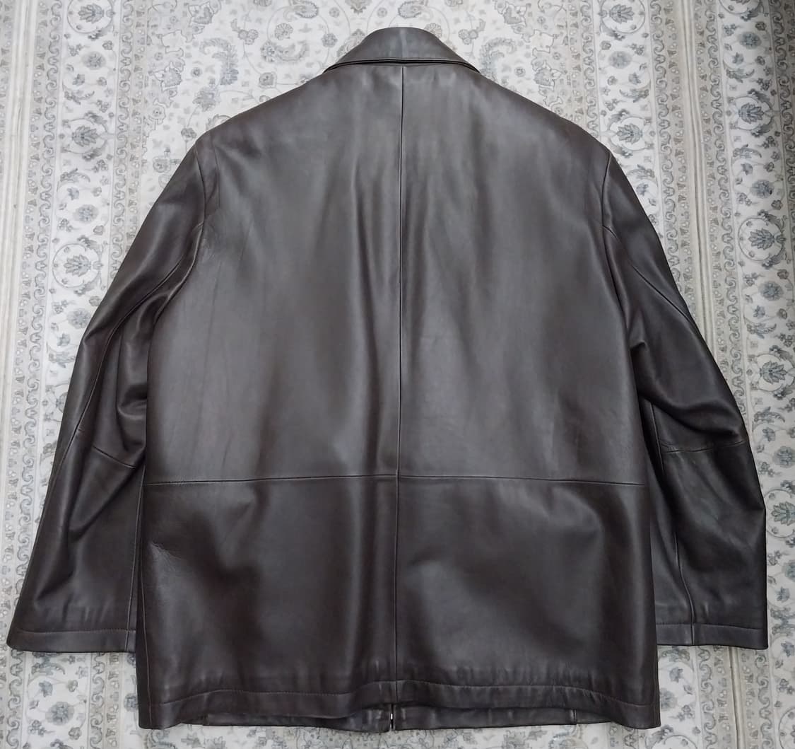 제일모직 브라운 양가죽자켓 (내피토끼털) (내피분리됨) 95 상품이미지4