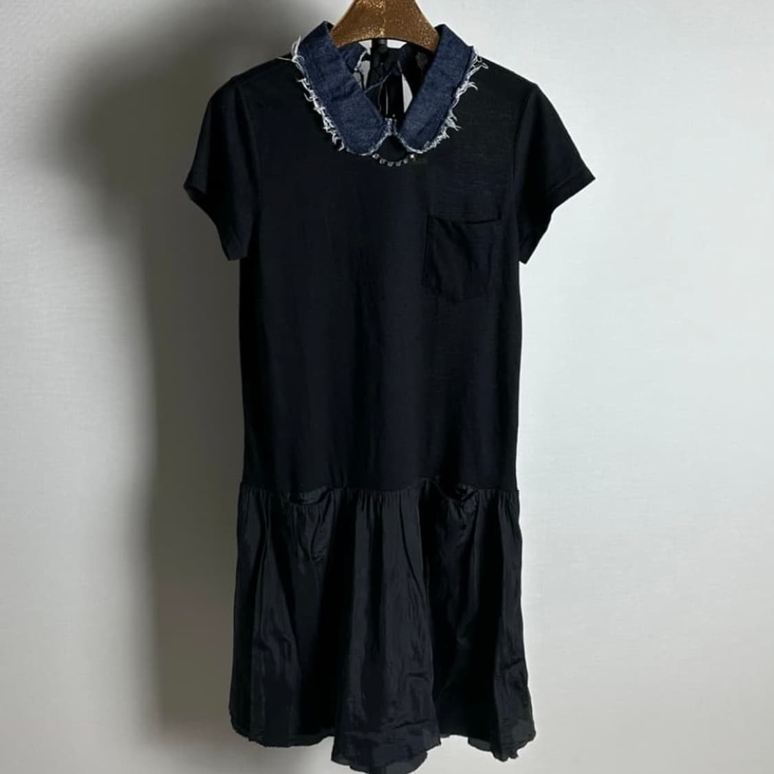 Sacai Denim Point Lace One-Piece 상품이미지1