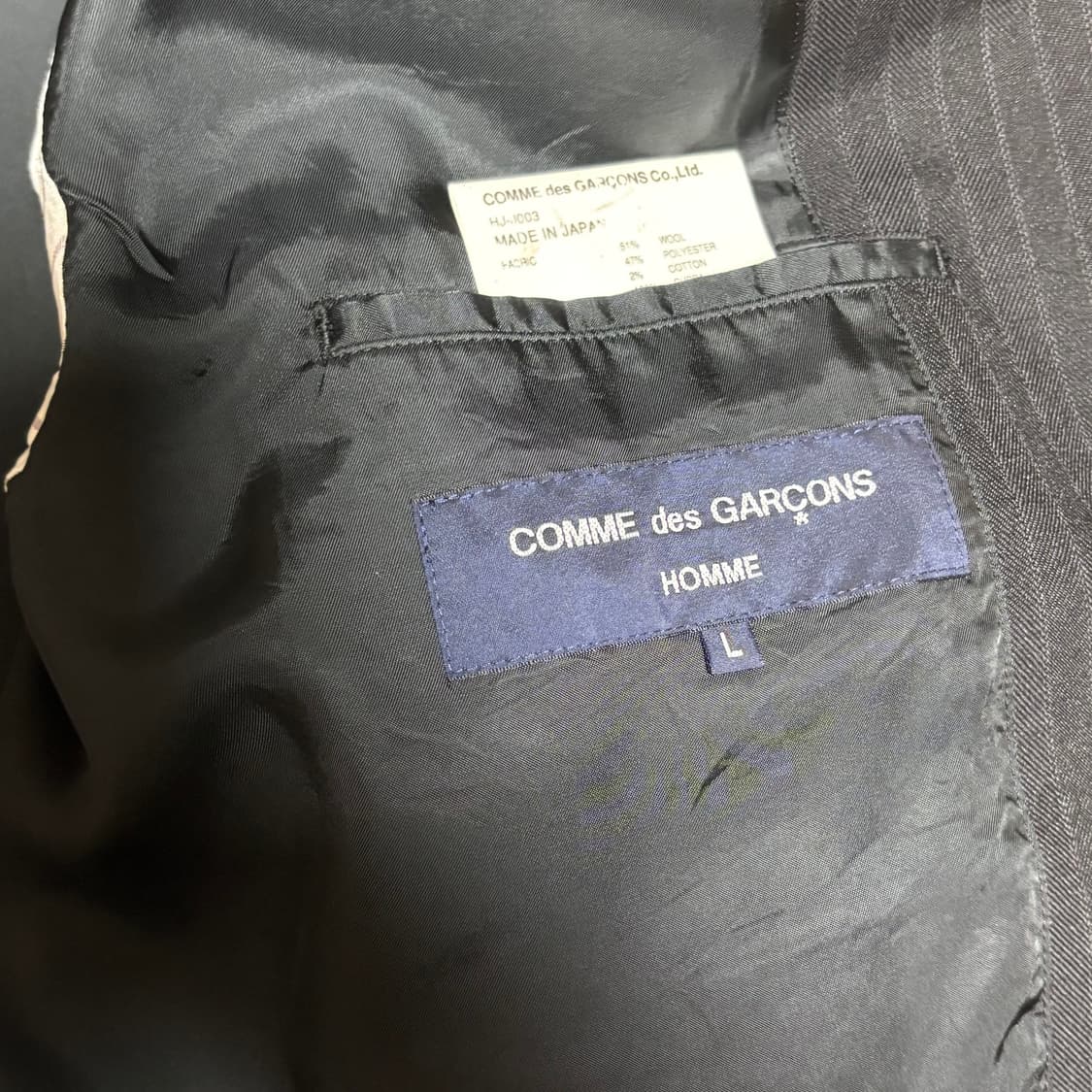 [L] 22fw 꼼데가르송 옴므 자켓 상품이미지3