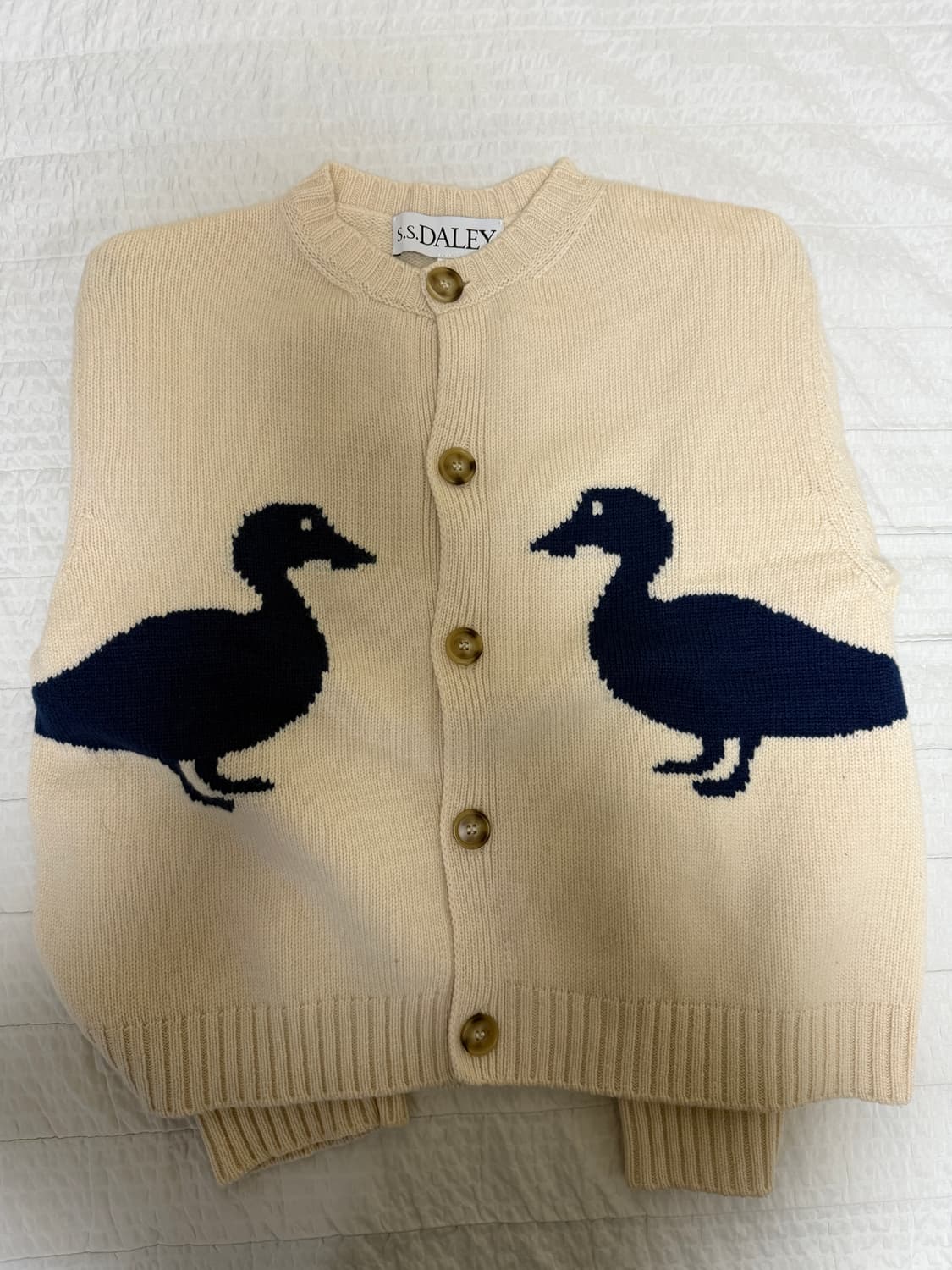 [L] S.S daley 재스퍼 덕가디건 아이보리 상품이미지3